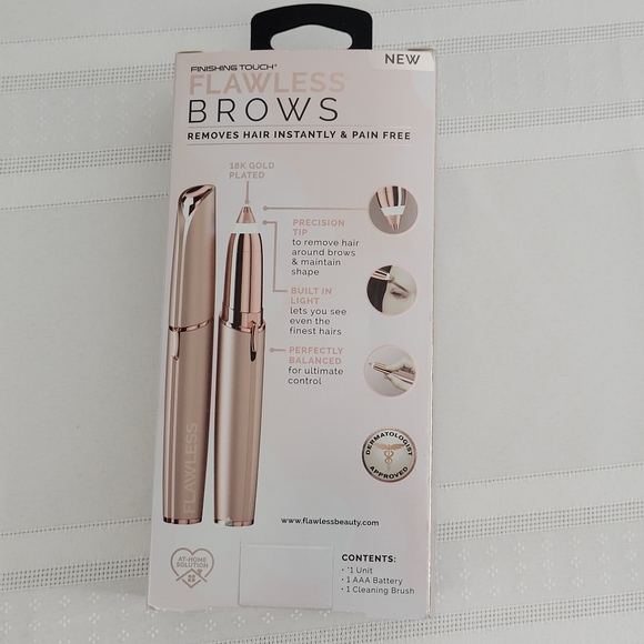 New Finish Touch Flawless Brows 18k gold Plated - Picture 3 of 8